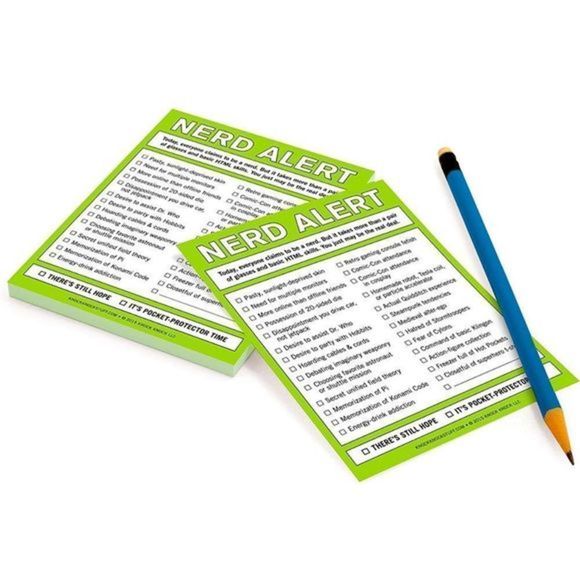 💡 NERD ALERT: Knock Knock Nifty Notes Pad 💡 - Picture 1 of 6